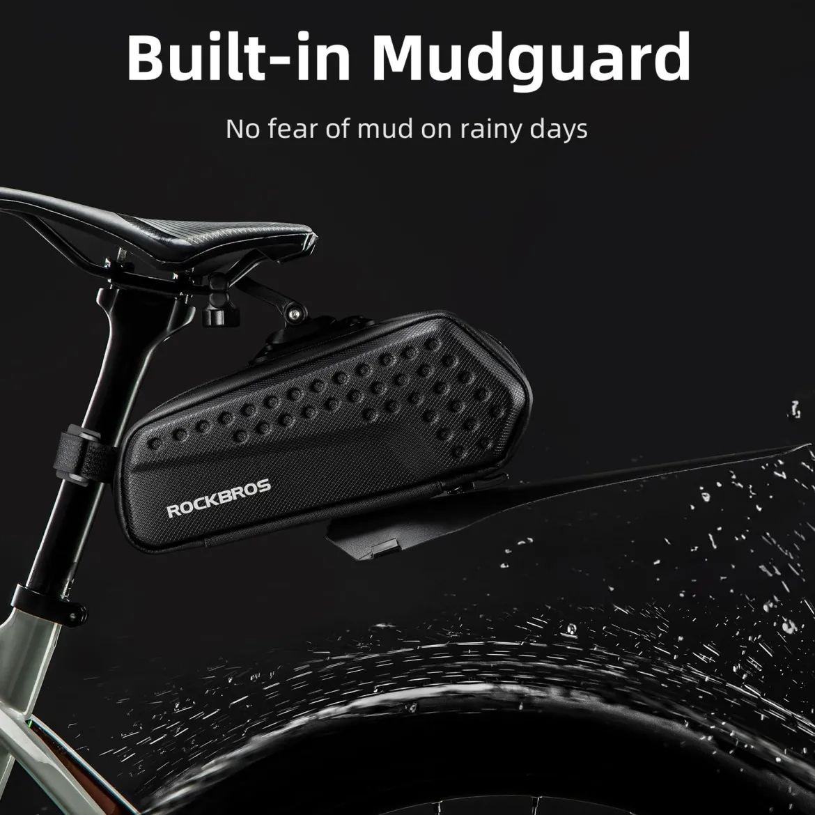 ROCKBROS Bike 3D Saddle Bag Bike Seat Bag with Mudguard