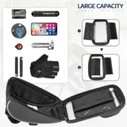ROCKBROS Bike Front Frame HandlebarWaterproof Bag below 6.5