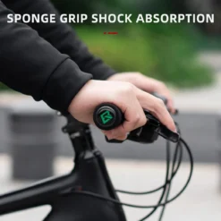 ROCKBROS Bike Grips Foam Single Lock on Bicycle Soft Comfortable Non-Slip Bike Handle Grips