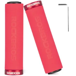 ROCKBROS Bike Grips Foam Single Lock on Bicycle Soft Comfortable Non-Slip Bike Handle Grips