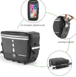 ROCKBROS Bike Handlebar Bag Bicycle Front Storage Bags