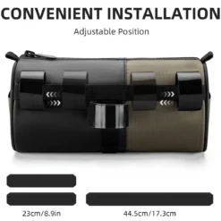 ROCKBROS Bike Handlebar Bag with Shoulder Strap for Road, Mountain Gravel Bikes