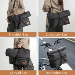 ROCKBROS Bike Handlebar Folding Bike Bag Bike Accessories Bike Storage 8L-10L