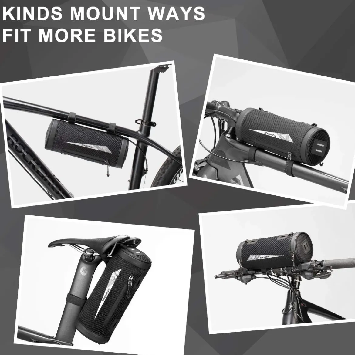 ROCKBROS Bike Handlebar Front Frame Bag Top Tube Bag Lightweight