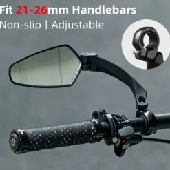 ROCKBROS Bike Handlebar Rear View Mirror with HD Anti-Glare Glass