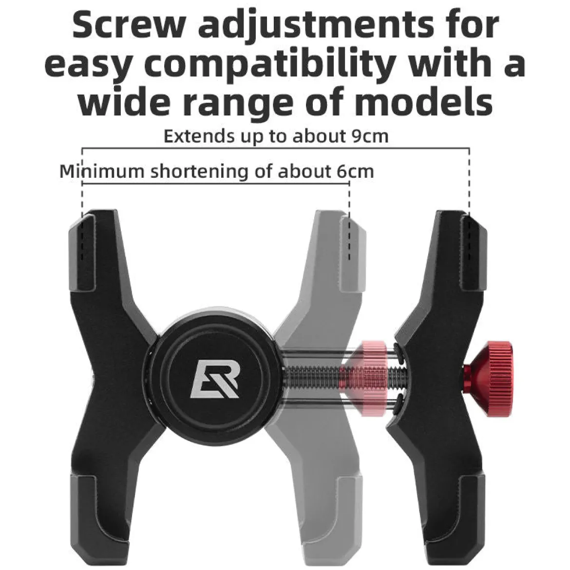 ROCKBROS Bike Phone Holder, Aluminum Handlebar Mount for 4.7-7.1" Phones
