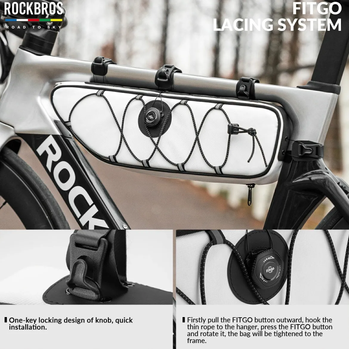 ROCKBROS Bike Triangle Bag-Road to sky