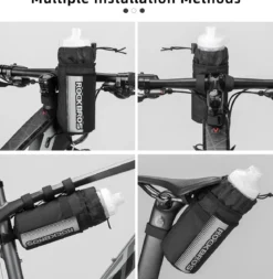 ROCKBROS Bike Water Bottle Holder Bag Handlebar Stem Bag