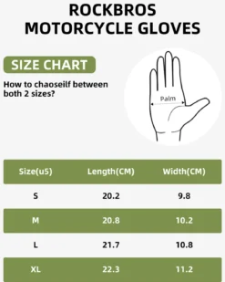ROCKBROS Breathable Cycling Gloves for Men - Touchscreen MTB Gloves