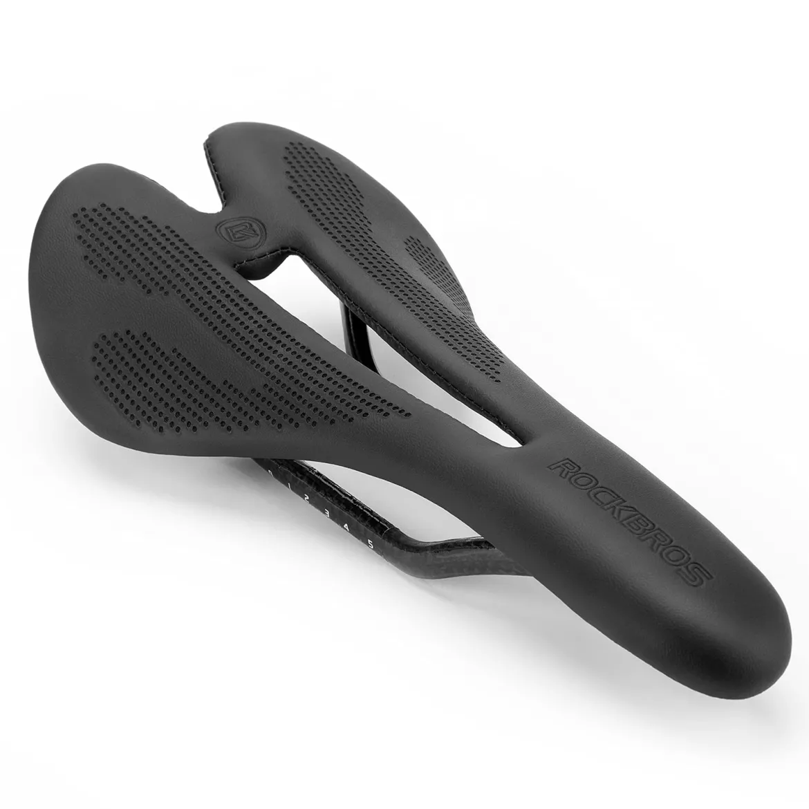 ROCKBROS Carbon Fiber Bike Saddle Lightweight Shock-Absorbing Comfort for Men Women"