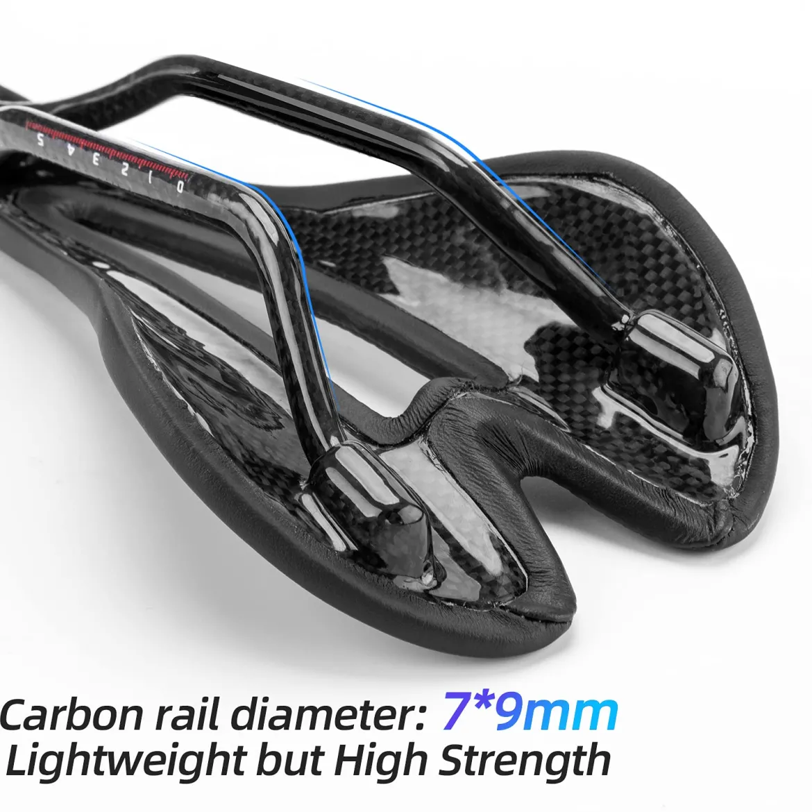 ROCKBROS Carbon Fiber Bike Saddle Lightweight Shock-Absorbing Comfort for Men Women"