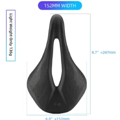 ROCKBROS Carbon Fiber Bike Saddle Lightweight Shock-Absorbing Comfort for Men Women