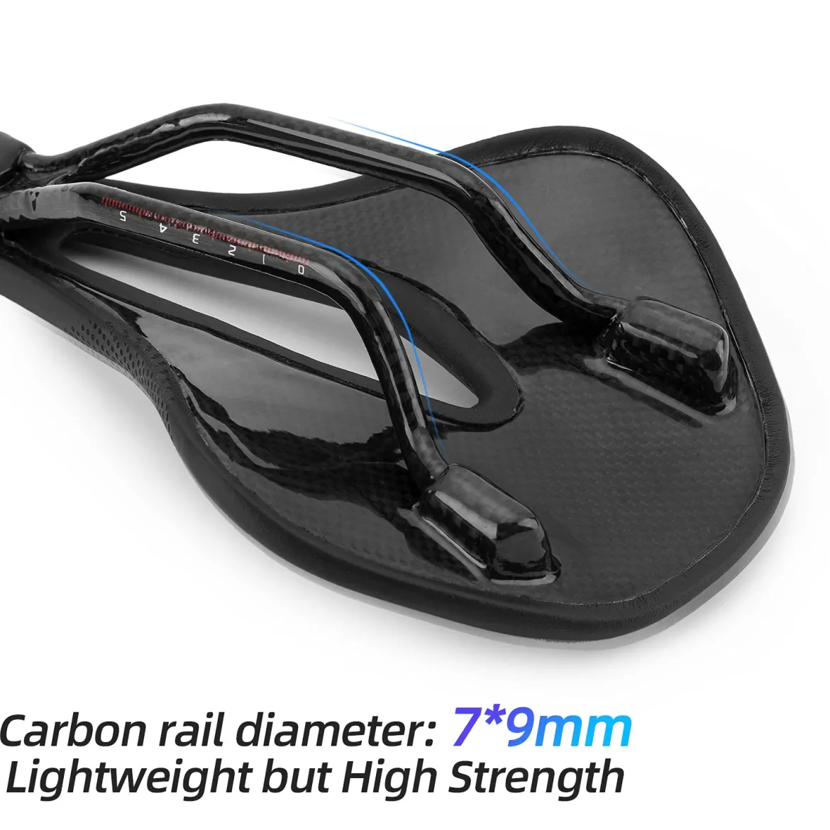 ROCKBROS Carbon Fiber Bike Saddle Lightweight Shock-Absorbing Comfort for Men Women"