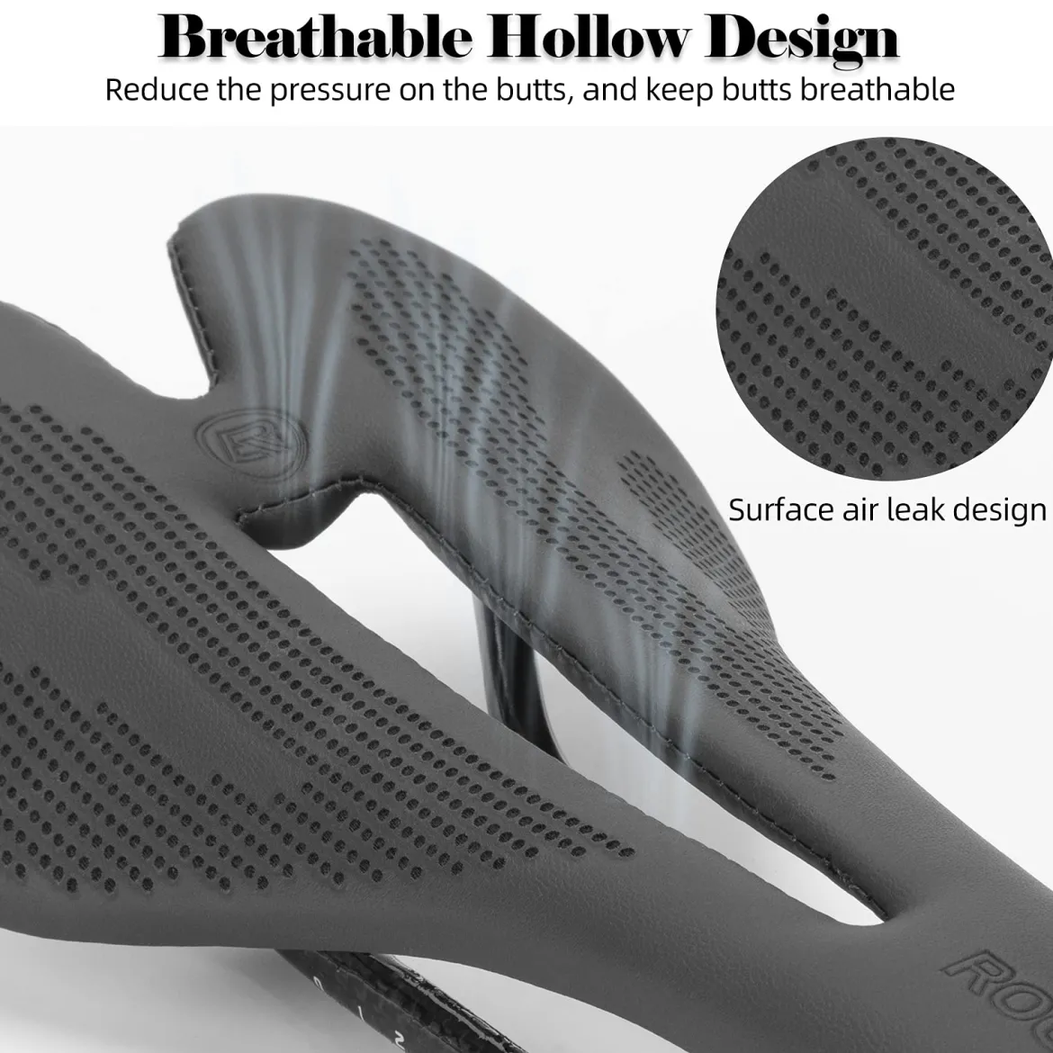 ROCKBROS Carbon Fiber Bike Saddle Lightweight Shock-Absorbing Comfort for Men Women"