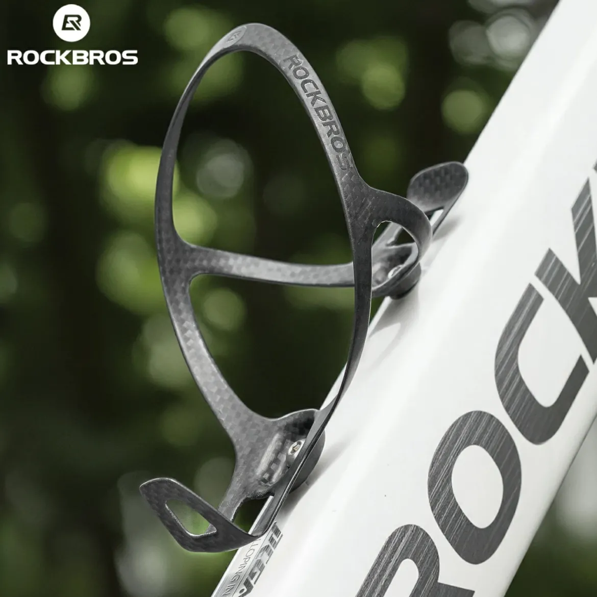 ROCKBROS 100% Carbon Fiber 13g Ultra-Light Bike Water Bottle Holder