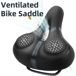 ROCKBROS Comfort Gel Bike Seat Breathable Waterproof Saddle Cruiser/Mountain/Fat Bikes