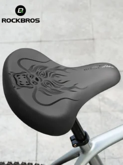 ROCKBROS Comfort Shock Absorption Bike Saddle Soft Wide Seat for Men Women