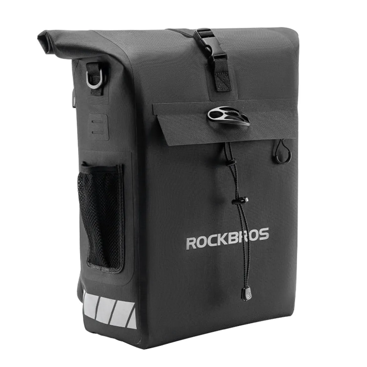 ROCKBROS Convertible Waterproof Bike Rack Bag 18L Adjustable Capacity Backpack Straps