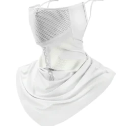 ROCKBROS Cooling Neck Gaiter with Ear Loops – Breathable Summer Face Cover for Cycling Fishing
