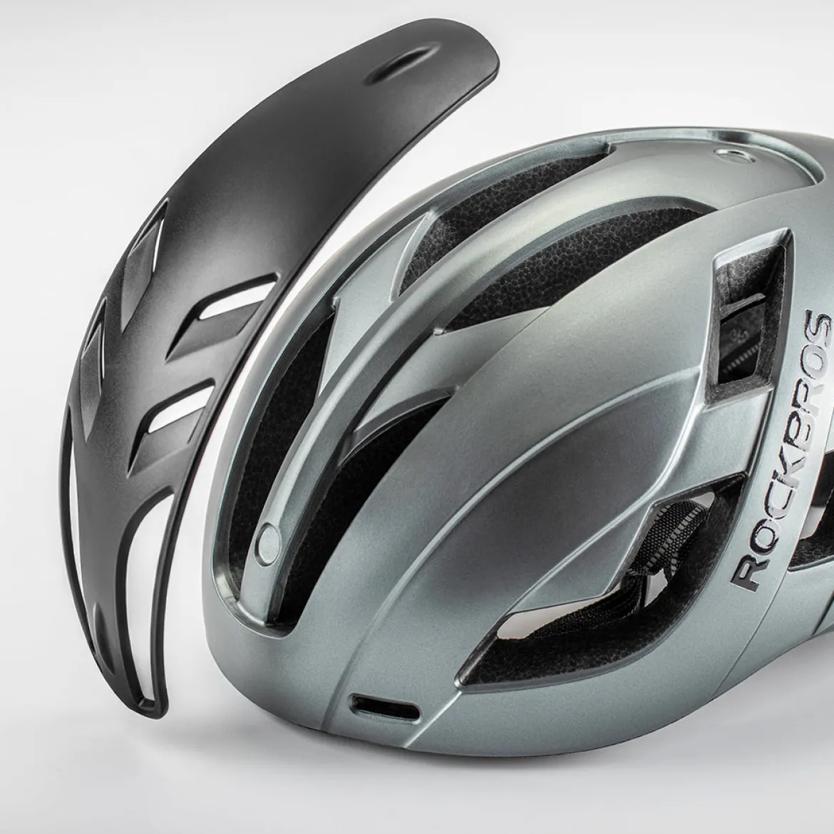 ROCKBROS Cycling MTB Road Bike Helmet Integrally Magnetic Cover Bicycle Helmet