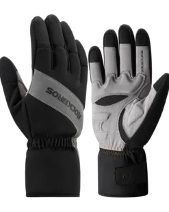 ROCKBROS Cycling Winter Bike Windproof Thermal Gloves with Touchscreen Fingers