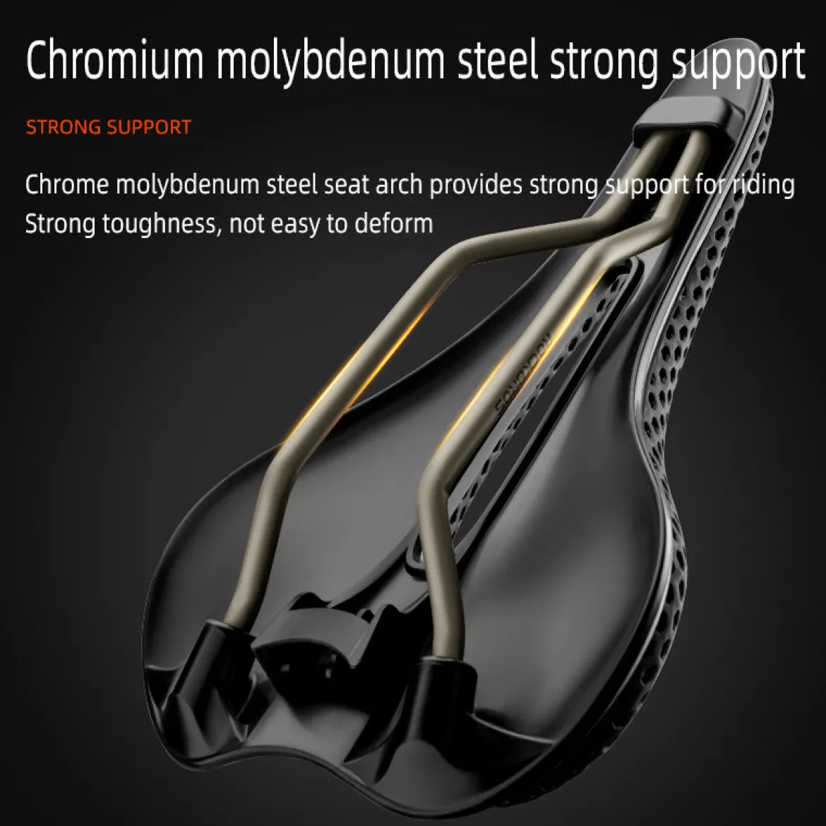ROCKBROS 3D Carbon Fiber Bike Saddle Adaptive Custom Fit Seat for Men