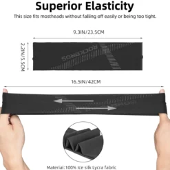 ROCKBROS Elastic Non-Slip Headband for Men Women Soft Sweatband for Running, Yoga Workouts