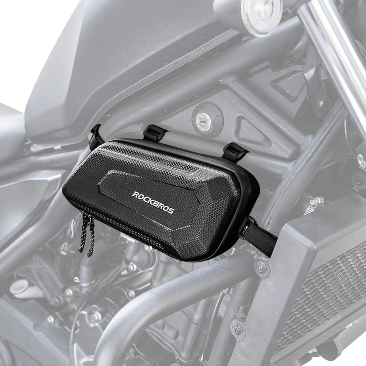 ROCKBROS EVA Hard Shell Motorcycle Tool Bag - Water-Resistant Triangle Side Bag