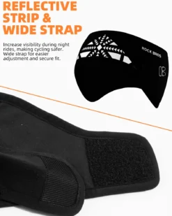 ROCKBROS Fleece Ear Muffs Warmers Adjustable Headbands Men Women in Cold Weather