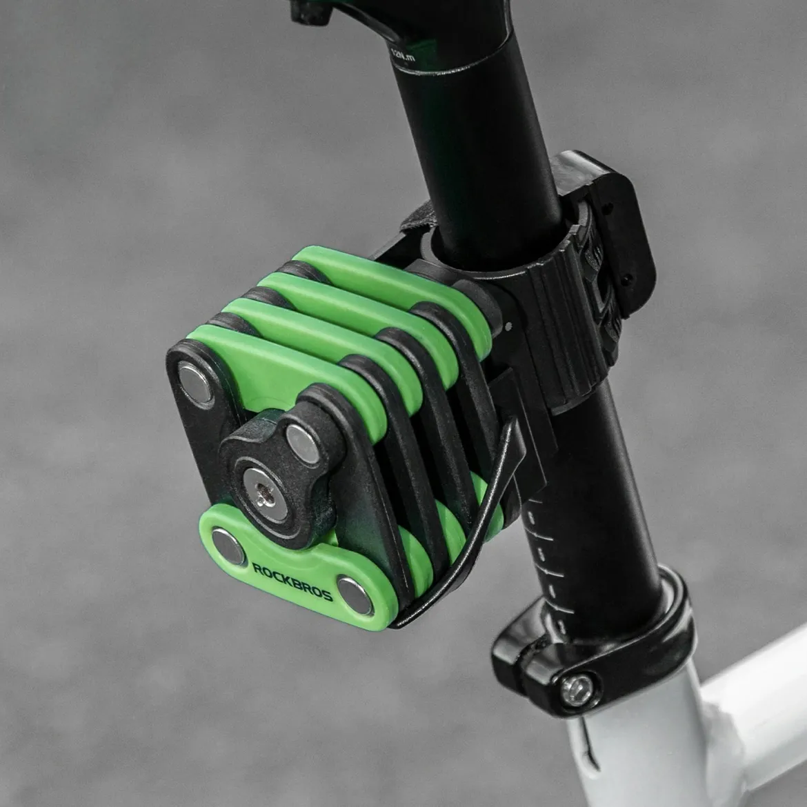 ROCKBROS Folding Bike Lock Anti-theft Alloy Lock with Mounting Bracket