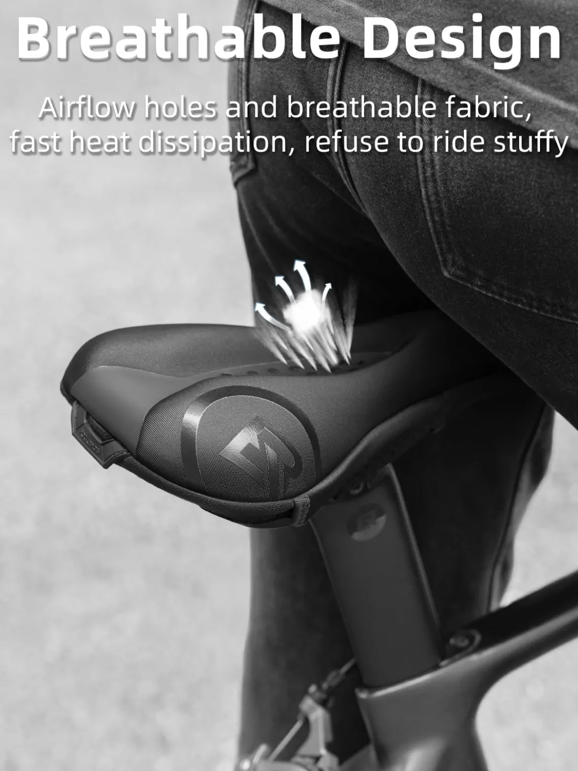 ROCKBROS Gel Bike Seat Cover Comfortable Padded Cushion for Peloton