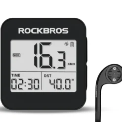 ROCKBROS GPS Bike Computer Accurate Wireless Speedometer with Backlight
