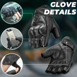 ROCKBROS Half-Finger Gel Padded Cycling Gloves Shock-Absorbing for Men Women