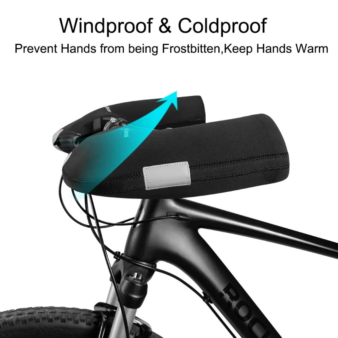 ROCKBROS Handlebar Mittens - Cold Weather Windproof MTB Bar Covers