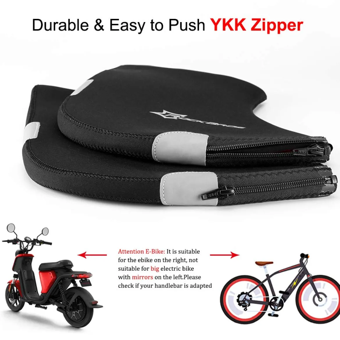 ROCKBROS Handlebar Mittens - Cold Weather Windproof MTB Bar Covers