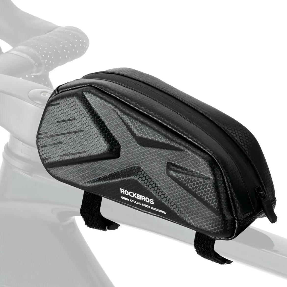ROCKBROS 076 Hard Shell Bike Top Tube Frame Bag Pouch 1.4L