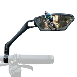 ROCKBROS HD Blast-Resistant Bike Mirror Adjustable Handlebar Mount 21-26mm