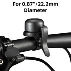 ROCKBROS Hidden AirTag Bike Bell, Anti-Theft GPS Tracker for 0.87"/22.2mm, 1"/25.4mm, 1.25"/31.8mm Handlebars