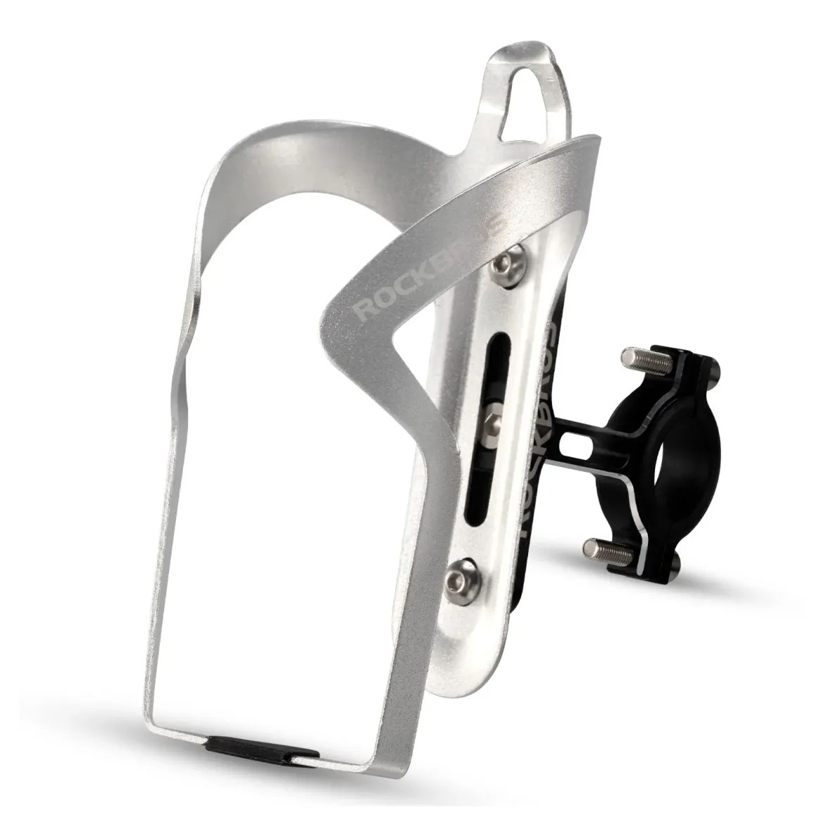 ROCKBROS 2-in-1 Bike Cup Holder Adjustable Bottle Cage for Handlebars & Seat Post