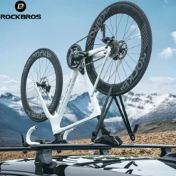 ROCKBROS Inverted Roof Bike Rack for Cars Quick-Release Straps and Clamps