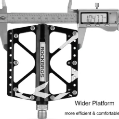 ROCKBROS Large Size Mountain Bicycle Aluminium Alloy Pedals-BLACK