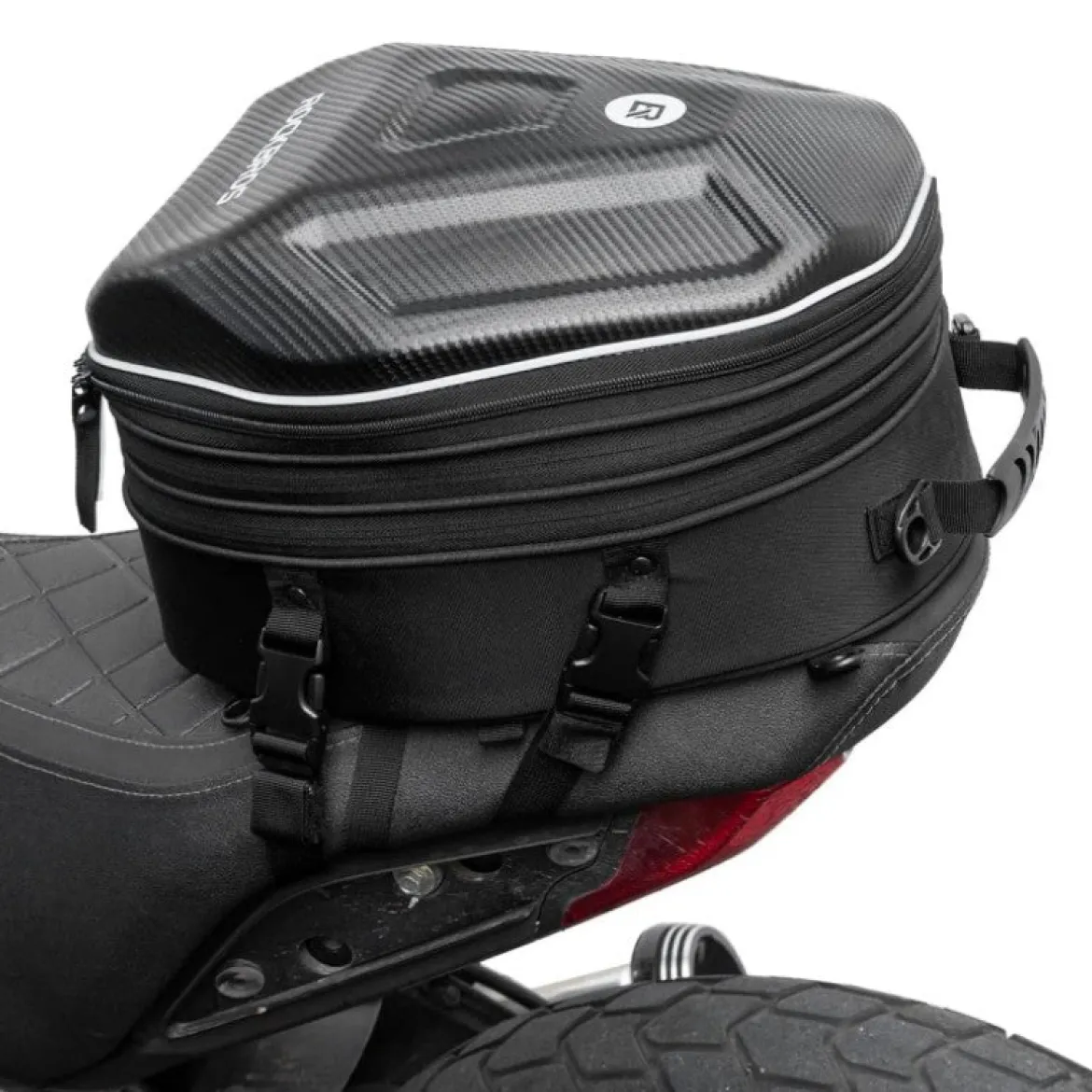 ROCKBROS 35L Hard Shell Motorcycle Tail Bag Waterproof Expandable Durable
