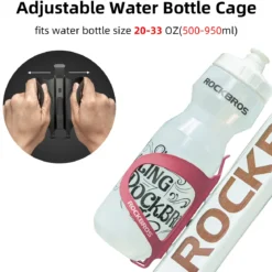 ROCKBROS Lightweight Alloy Aluminum Bike Water Bottle Cage - Secure Hold Bicycle Bottle Bracket
