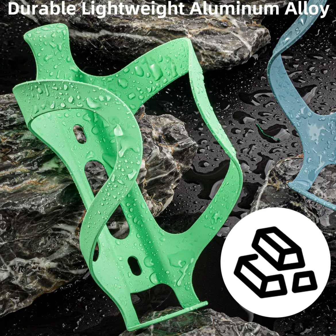 ROCKBROS Lightweight Alloy Aluminum Bike Water Bottle Cage - Secure Hold Bicycle Bottle Bracket