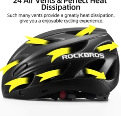 ROCKBROS Lightweight Cycling Helmet with Removable Goggles Sun Visor