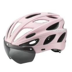 ROCKBROS Lightweight Cycling Helmet with Removable Goggles Sun Visor