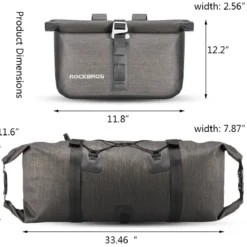 ROCKBROS 12L-20L Waterproof Bikepacking Handlebar Bags with 2 Dry Packs for Bikes