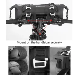 ROCKBROS 12L-20L Waterproof Bikepacking Handlebar Bags with 2 Dry Packs for Bikes