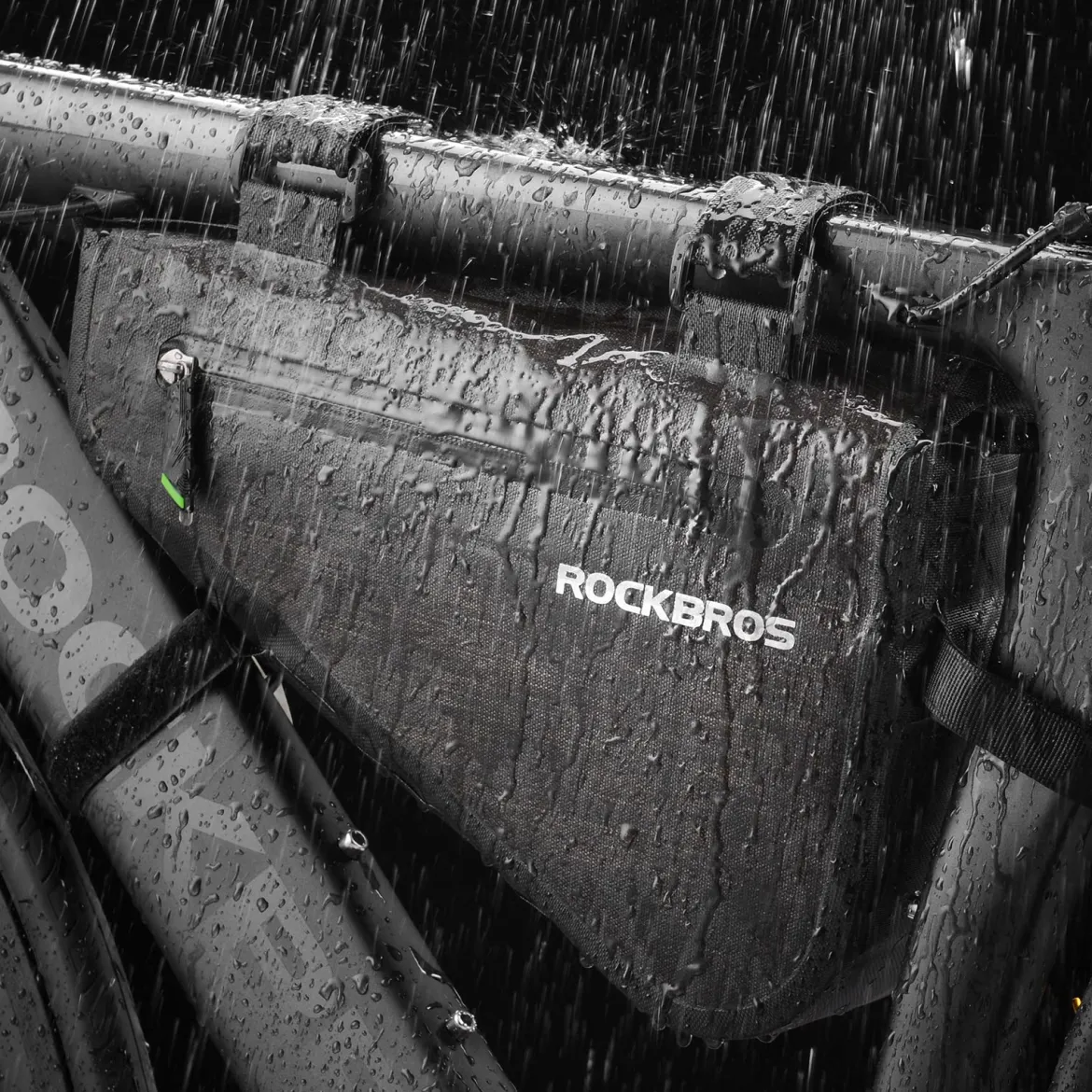 ROCKBROS 5-8L Waterproof Bike Frame Bag Large Triangle Bikepacking Storage Bag for Bicycles