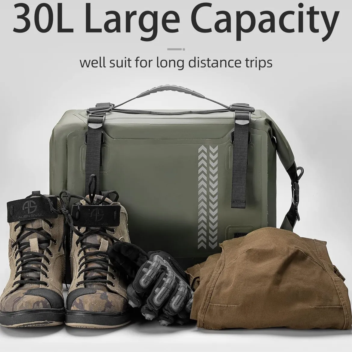 ROCKBROS 30L Waterproof Motorcycle Tail Bag Universal Fit Durable